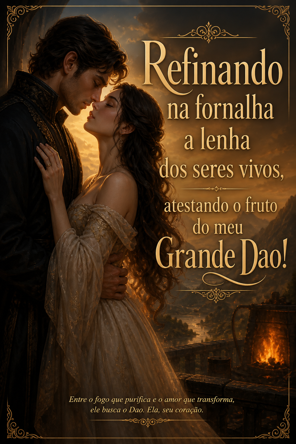 Refinando na fornalha a lenha dos seres vivos, atestando o fruto do meu Grande Dao!